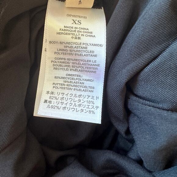 madewell second wave maillot one-piece swimsuit true black md385 women xsmall - Picture 8 of 8